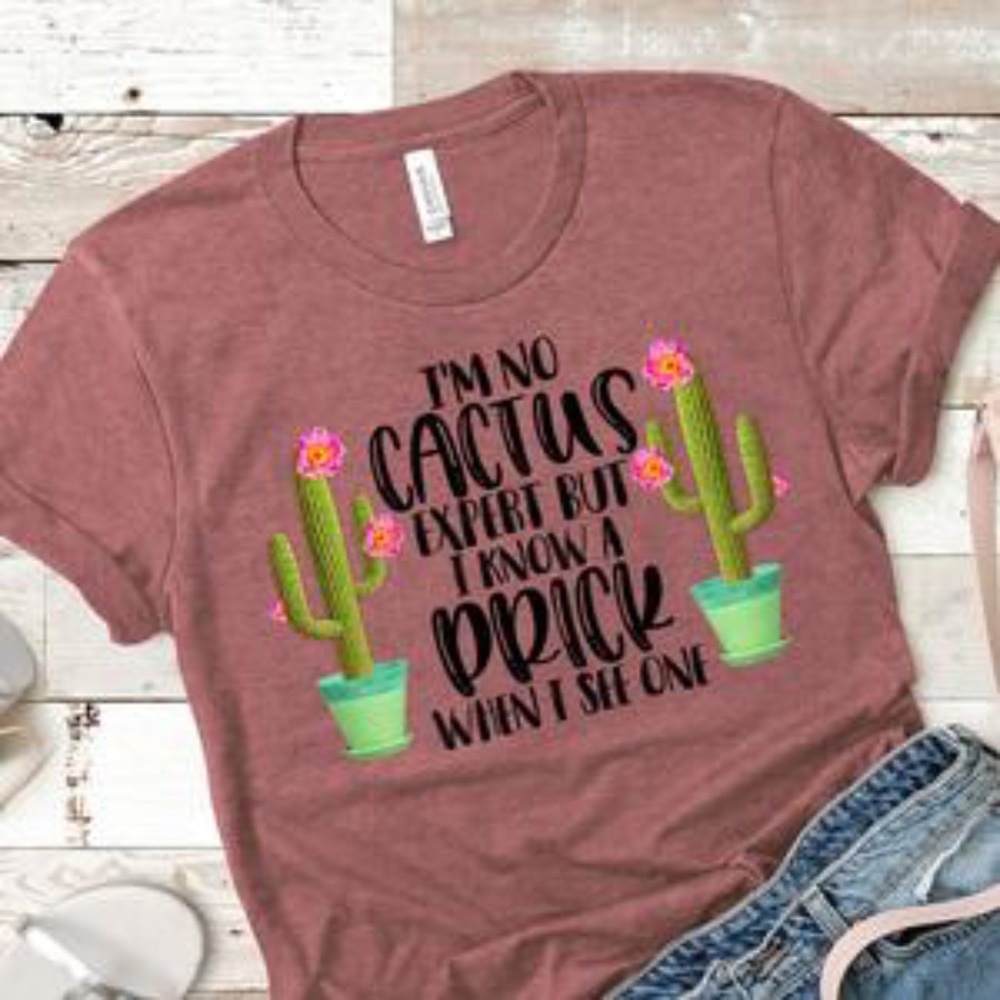 I'm no cactus expert | Heather Mauve | Small